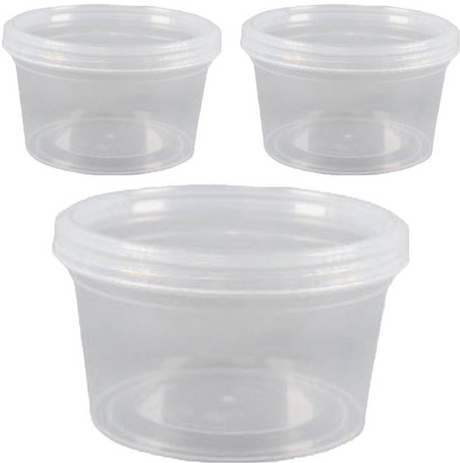 UH홈데코 그릭 요거트 밀폐소분 쿠키 스크류용기, 3개, 3호 350ml