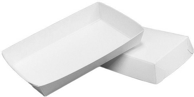 제이팩토리 다용도 일회용 종이접시 화이트 13.3 x 8 x 2.2 cm, 50개입, 1개