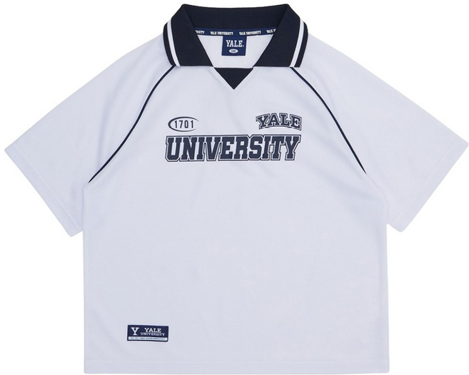 예일키즈 아동용 어센틱 카라 저지 오버핏 반팔 티셔츠 YJCTPSE23277