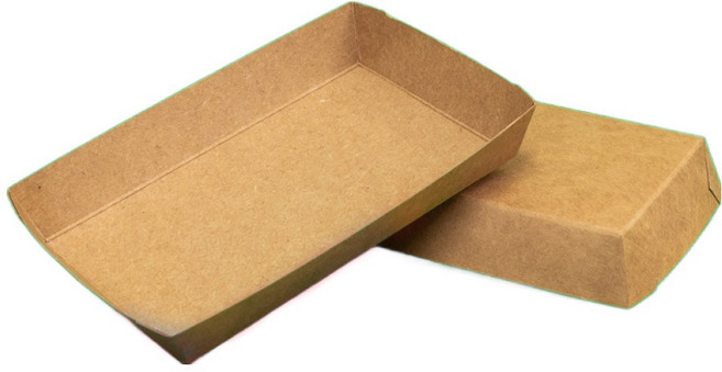 제이팩토리 크라프트 다용도 일회용 종이접시 13.3 x 8 x 2.2 cm, 50개, 1개입