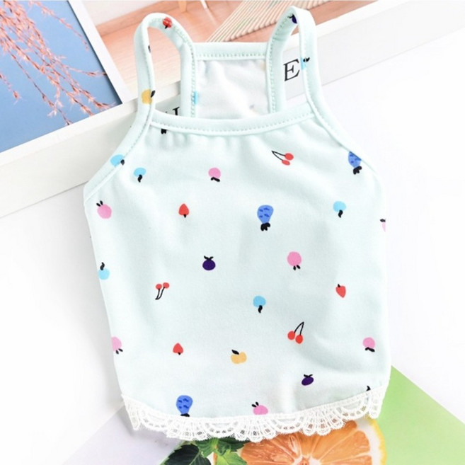 코코스튜디오 강아지 코코 파파야 나시, 블루, 1개