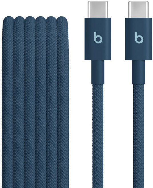 Apple C타입 to C타입 Beats 우븐 케이블, 1.5m, 니트로 네이비, 1개