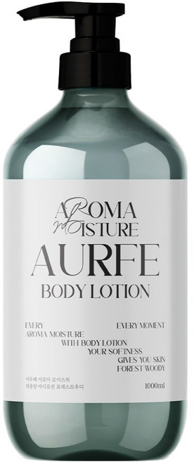 아우페 아로마 모이스처 대용량 바디로션 포레스트우디향, 1L, 1개