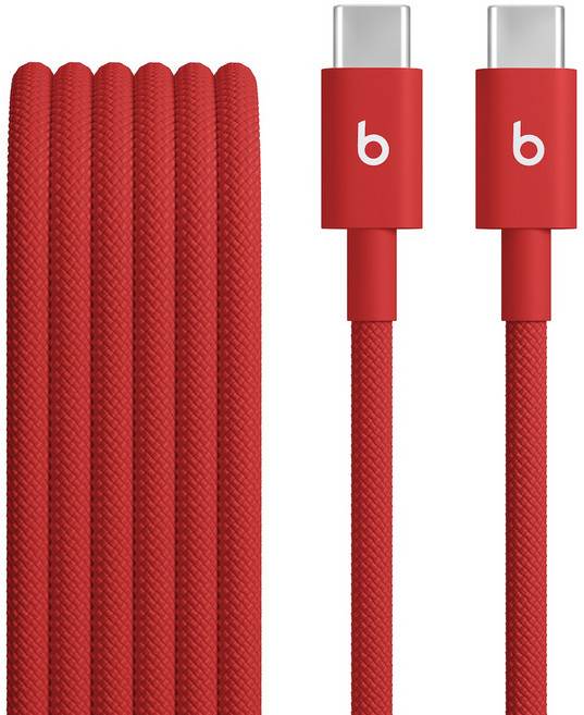 Apple C타입 to C타입 Beats 우븐 케이블, 래피드 레드, 1개, 1.5m
