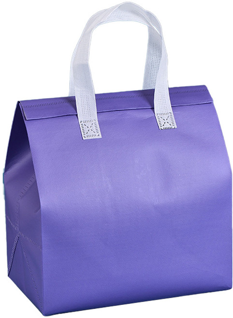 마르벨라 케이터링 카페 테이크아웃 보온 보냉백, 퍼플, 10개