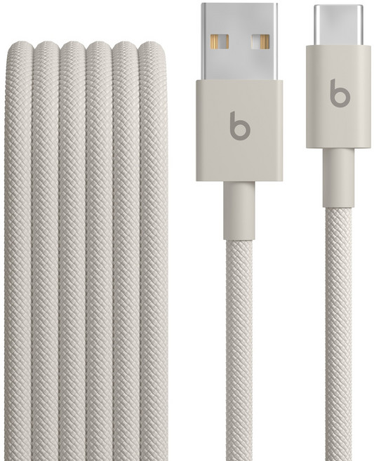 Apple USB A타입 to C타입 Beats 우븐 케이블, 러시 스톤, 1개, 1.5m