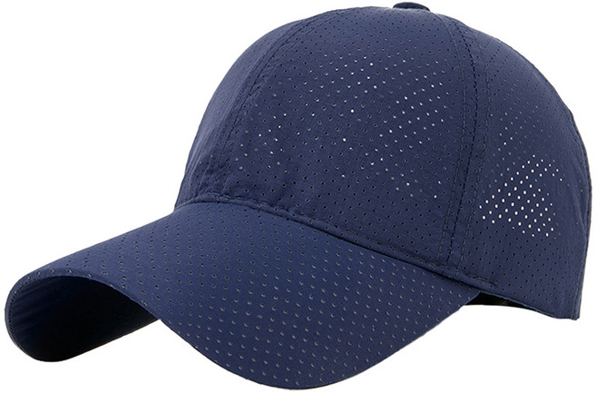 미다미 메쉬 단색 무지 데일리 스포츠 워터파크 야구 모자, 네이비, 1개