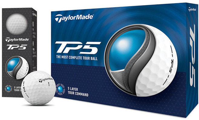 테일러메이드 TP5 골프공 5피스, 화이트, 12개입, 1개