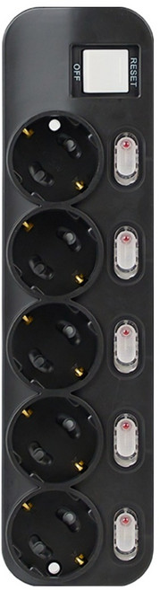 터논 과부하차단 고용량 밀크탭 5구, 4m, 아메리카노, 1개