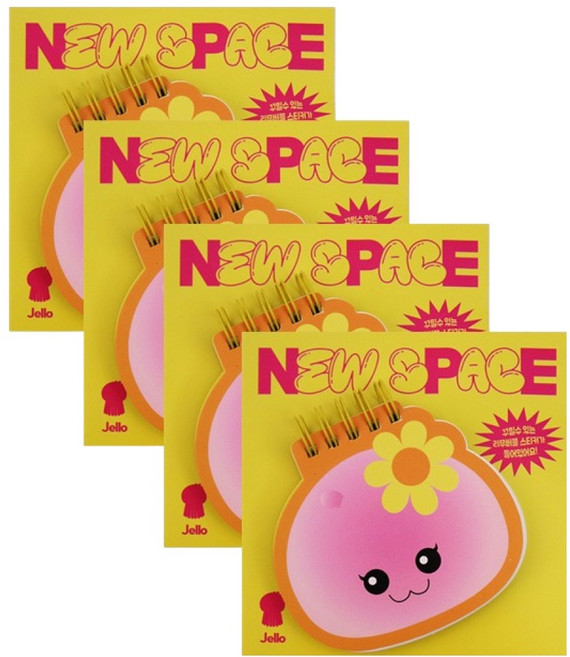 뉴스페이스 두툼한 캐릭터 수첩, 젤로, 4개