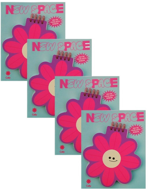 뉴스페이스 두툼한 캐릭터 수첩, 콜리, 4개