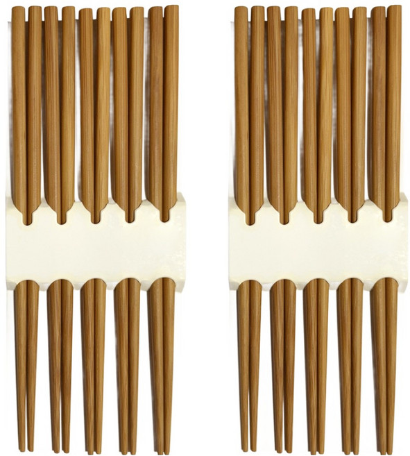 영수산업카멜 대나무 민자 젓가락 5벌 세트, 원목, 2세트, 단품