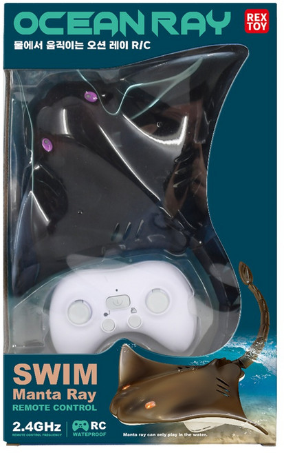 오씨아이이 씽크 워터 오션 레이 가오리 RC 26 x 35 x 4.6 cm, 혼합색상, 1개