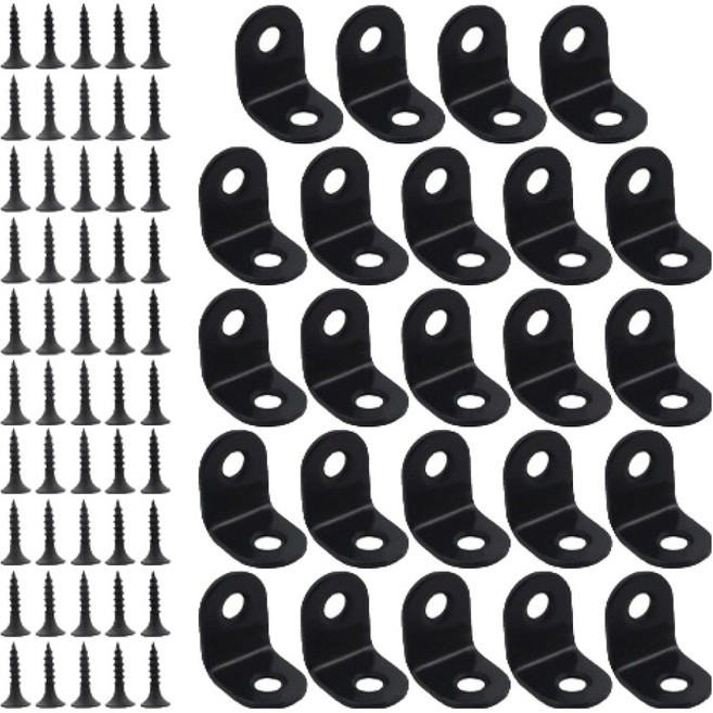 OON 스테인리스 숏 라운드 꺽쇠 A타입 20mm 24p + 피스못 50p 세트, 1세트