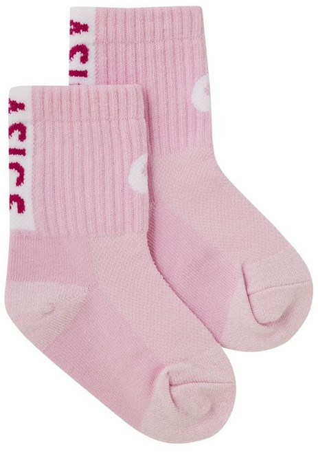 ASICS 亞瑟士 兒童款 中筒襪, 粉色, 1雙