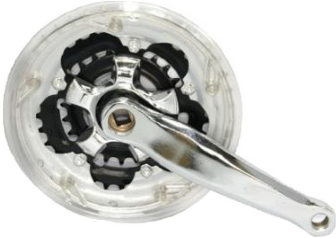 22T-24T MTB 생활용 자전거 3단 크랭크 152mm, 1개