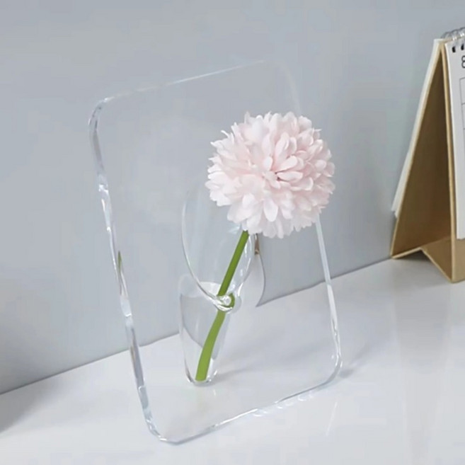 Yoon The Pick 壓克力立式花瓶, 透明