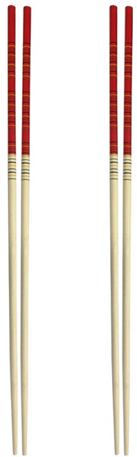 대나무 업소용 튀김 젓가락 2벌 세트, 혼합색상, 1세트