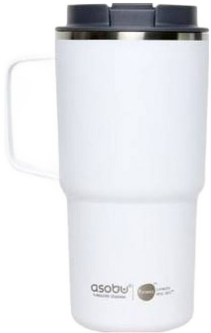 아소부 세라믹 코팅 이중 진공 스텐 보온보냉 니트로 텀블러, 화이트, 650ml, 1개