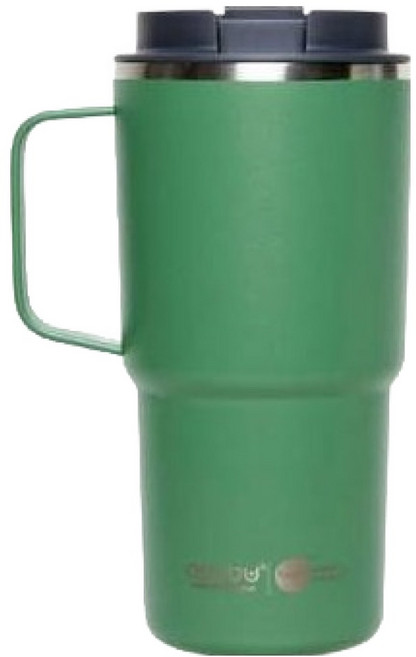 아소부 스테인레스 세라믹 코팅 이중진공 보온보냉 니트로 텀블러, 바질그린, 650ml, 1개