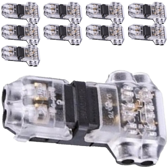 비상 차량용 무탈피 2라인 T자형 전선 커넥터