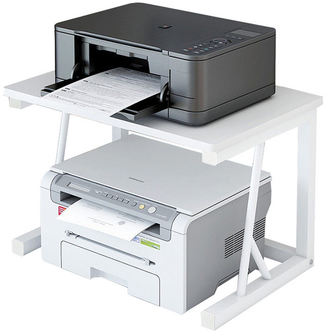 레디박스 다용도 프린터 복합기 선반, 화이트, 2단