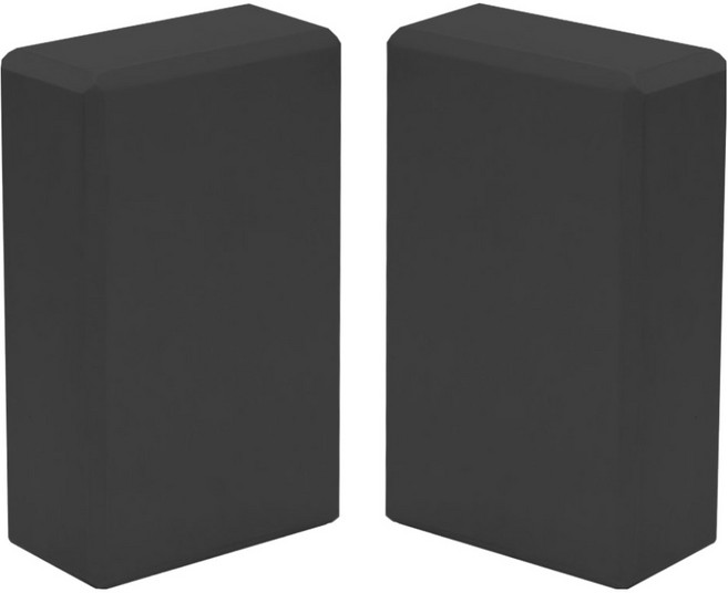 대한 EVA 기본 요가블럭, 블랙, 2개