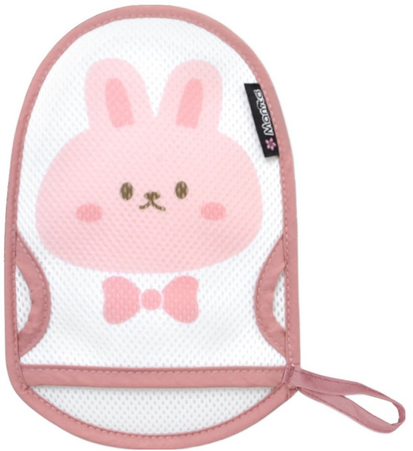 마니또 아동용 쥬쥬 목욕장갑 어덜트, 바니, 1개