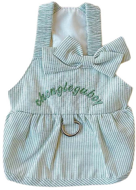 코코스튜디오 강아지 란드리 자수 하네스 원피스, 민트, 1개