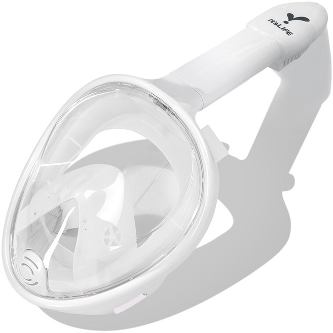 이츠라이프 3세대 키즈 풀페이스 스노클링 마스크, 화이트