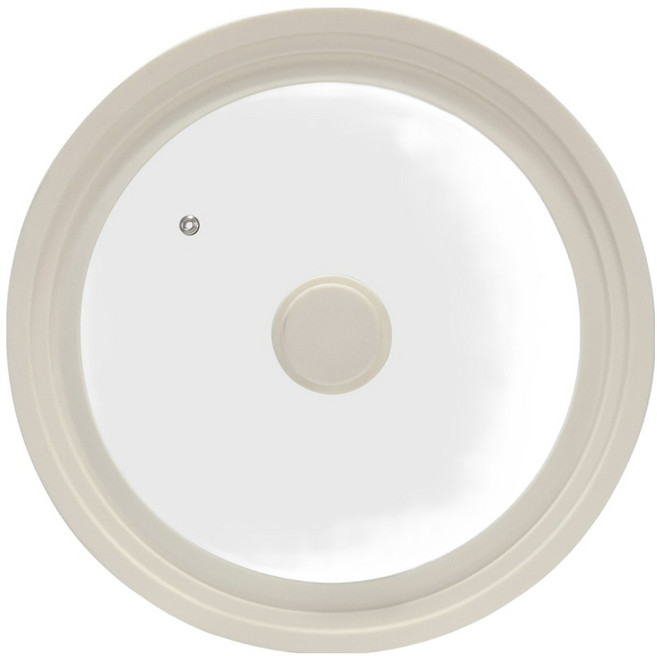 다용도 실리콘 강화유리 멀티 뚜껑 아이보리, 1개, 30cm