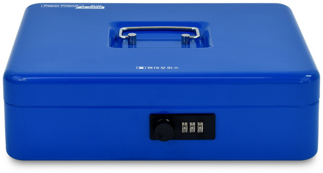 페이퍼프랜드 현대오피스 소형 가정용 미니 카운터 비밀번호 금고 N-405N, 블루