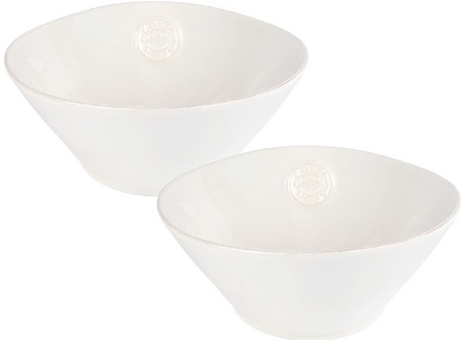 코스타노바 노바 샐러드 면기 19cm, 화이트, 2개