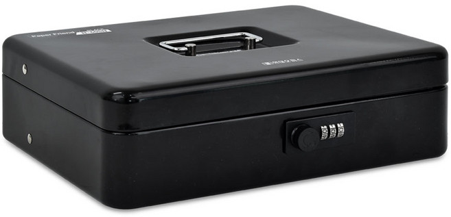 페이퍼프랜드 소형 가정용 미니 카운터 비밀번호 금고 N-405N, 블랙