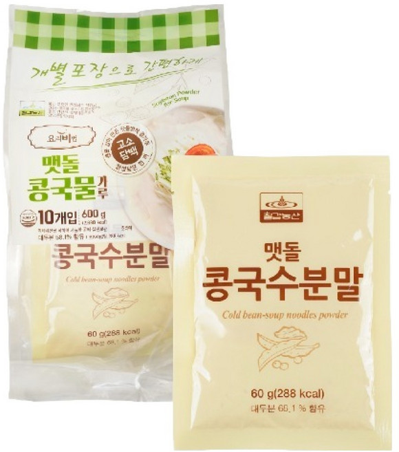 칠갑농산 맷돌 콩국물 가루 10p, 1개, 600g