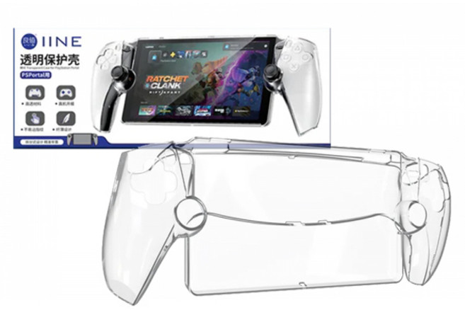 이이네 PS5 포탈 리모트 플레이어 크리스탈 커버 케이스, 투명, 1개, L923/크리스탈 투명보호케이스