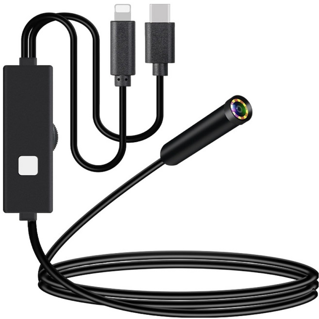 컴스 스마트폰 탐지용 내시경 카메라 1m JA284, 1개