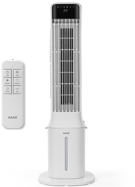 한경희생활과학 리모컨형 물통분리 간편세척 타워팬 9L 냉풍기, HAAN-L1000