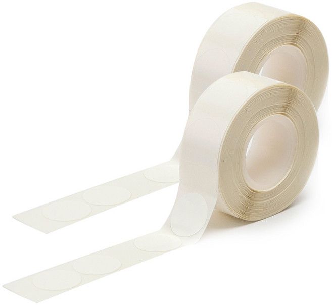 프린텍 라벨프린터 라벨 리필 원형 화이트 N1313W, 420칸, 2개