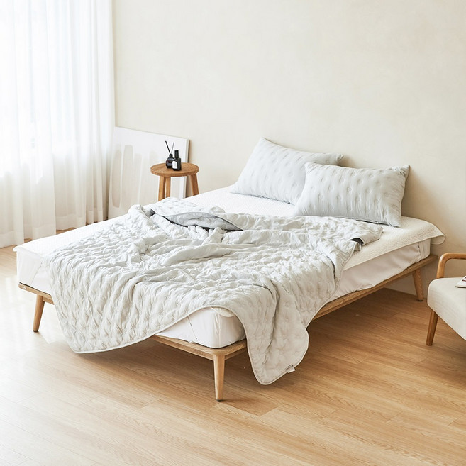 라뽐므 에어리 냉감 시어서커 차렵이불