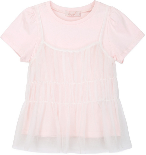 Perimitz 女童網紗吊帶背心T恤 P2522T17210