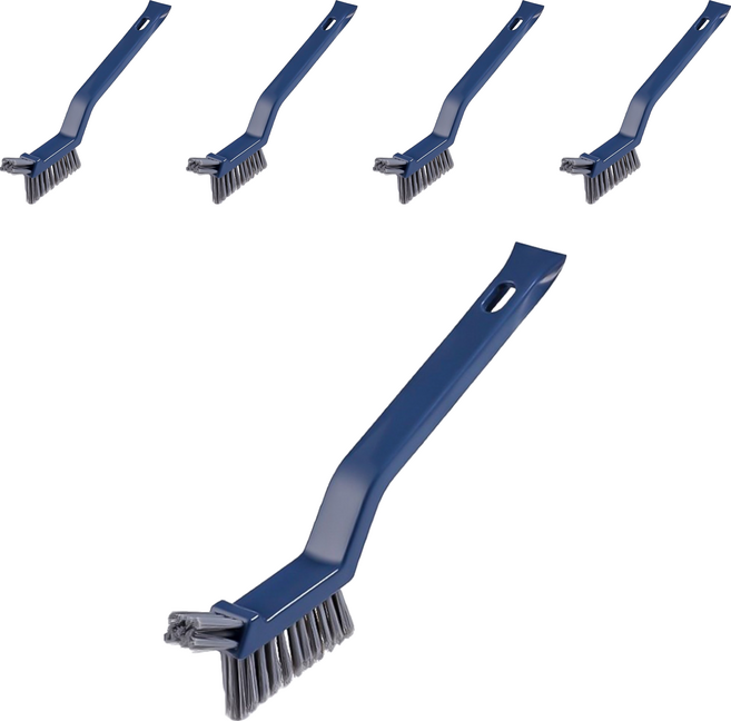 小麥購物 清潔刷 三合一 Y064 18.5 x 2.3cm 58g, 深藍色, 5支