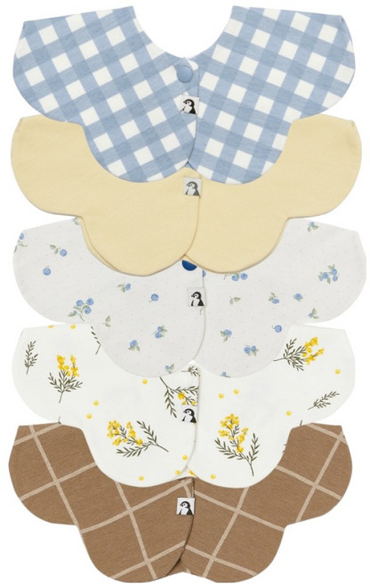 코니 롤링빕 아기 턱받이 5종 세트, C세트, 1개