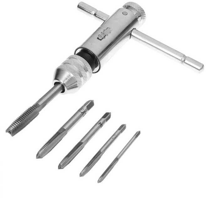 종원 탭핸들 + 탭드릴비트 5종 세트, 1세트