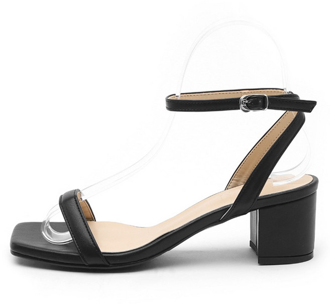 사뿐 여성용 슈플린 베이직 샌들힐 5cm