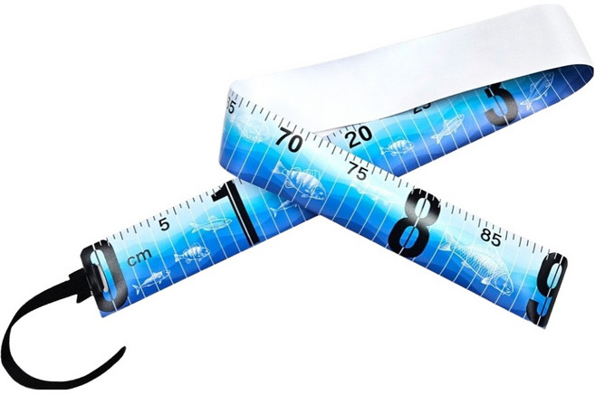 즐낚 낚시 계측자 90cm, 블루, 1개