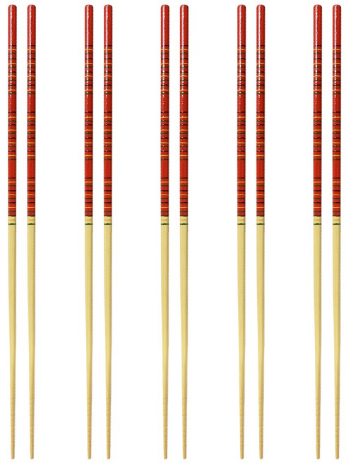 대나무 조리용 튀김젓가락, 혼합색상, 5개