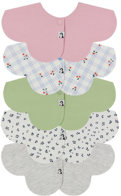 코니 롤링빕 턱받이 5종 세트, H세트, 1개