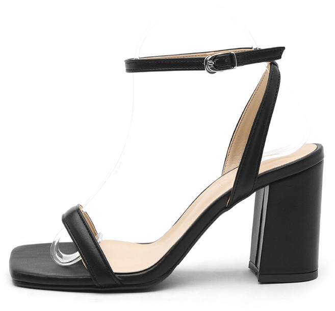 사뿐 여성용 슈플린 베이직 샌들힐 8cm