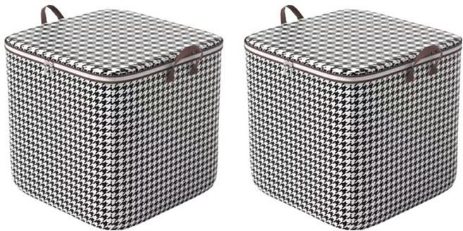 리브리카 대용량 이불보관함 100L, 블랙, 2개